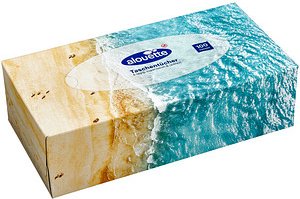 Thumbnail - alouette Taschentücherbox 4-lagig weiß, 100 Tücher