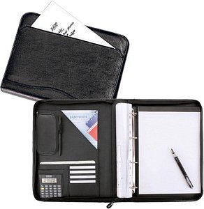 Alassio Ringbuchmappe REGGIO Lederimitat DIN A4 schwarz