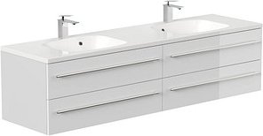 Thumbnail - POSSEIK Waschbecken mit Unterschrank GEANT 180 weiß glanz 180,0 x 49,6 x 44,0 cm