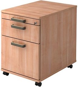 Thumbnail - HAMMERBACHER Savona Rollcontainer nussbaum 3 Auszüge 42,8 x 58,0 x 59,0 cm