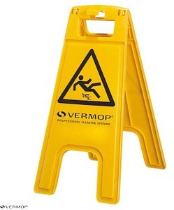 VERMOP Warnaufsteller "Achtung Rutschgefahr" dreieckig 27,5 x 56,5 cm, 1 St.