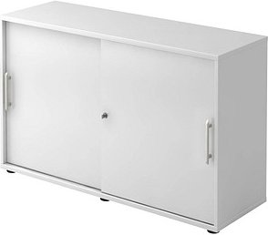 Thumbnail - HAMMERBACHER Schiebetürenschrank, V1752S/W/W/RE weiß 1 Fachboden 120,0 x 40,0 x 74,8 cm