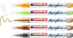 edding 5300 Acrylstifte farbsortiert 1,0 - 2,0 mm, 5 St.