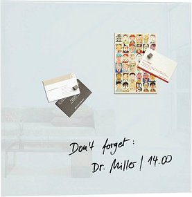 SIGEL Glas-Magnettafel artverum® 48,0 x 48,0 cm weiß