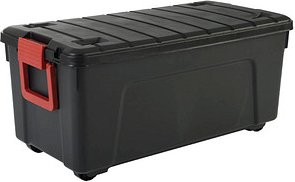 IRIS Ohyama Multi Aufbewahrungsbox 75,0 l schwarz, rot 39,5 x 78,0 x 35,0 cm