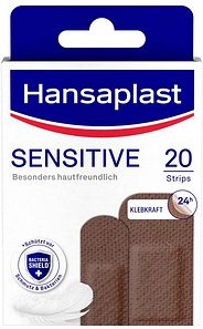 Thumbnail - Hansaplast Pflaster SENSITIVE 48498 dunkelbraun, 20 St.