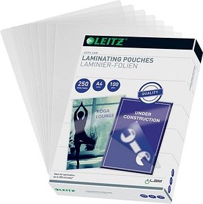 LEITZ Laminierfolien glänzend für A4 250 micron, 100 St.