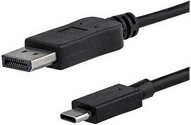 StarTech.com USB C/DisplayPort Kabel 1,0 m schwarz