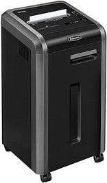 Fellowes Microshred 225Mi Aktenvernichter mit Partikelschnitt P-5, 2 x 12 mm, bis 13 Blatt, schwarz