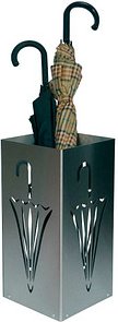 SZ Metall Schirmständer Umbrella 32668-MT silber, Edelstahl