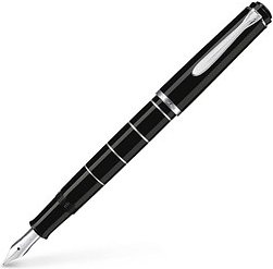 Pelikan Classic M 215 Kolbenfüller schwarz hochglänzend F (fein), 1 St.