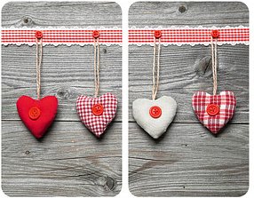 Thumbnail - WENKO Herdabdeckplatten Herzen bunt, 2 St.