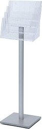 Showdown® Displays Prospektständer MB4C330 transparent DIN A4 4 Fächer 34,0 x 33,0 x 111,5 cm, 1 St.