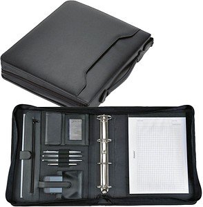 Alassio Ringbuchmappe OSI Lederimitat DIN A4 schwarz