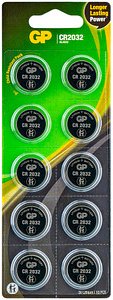 Thumbnail - 10 GP Knopfzellen CR2032 3,0 V