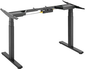 RaidSonic ICY BOX® IB-EW206B-T elektrisch höhenverstellbares Schreibtischgestell schwarz ohne Tischplatte, T-Fuß-Gestell...