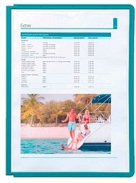 DURABLE Sichttafeln SHERPA® PANEL DIN A4 grün, Öffnung oben, 5 St.