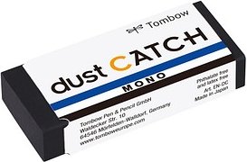 Tombow Radiergummi MONO dust CATCH schwarz, 1 St.
