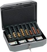 DURABLE Geldkassette 178257 EUROBOXX silber