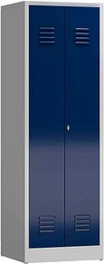 Thumbnail - ClassiX Spind enzianblau, lichtgrau X-510721, 1 Schließfach 59,0 x 50,0 x 180,0 cm