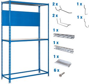 Simonrack Werkbank-Set SIMONRACING blau 100,0 x 40,0 x 200,0 cm