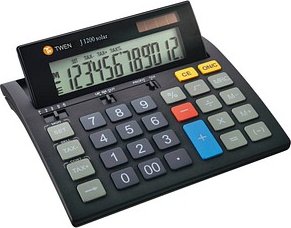 TWEN J-1200 Tischrechner schwarz