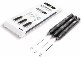COPIC® Multiliner Fineliner schwarz 0,5 mm, 3 St.