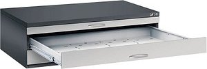 Thumbnail - CP 7200 Planschrank schwarzgrau, weißaluminium 3 Schubladen 135,0 x 96,0 x 42,0 cm, 1 St.