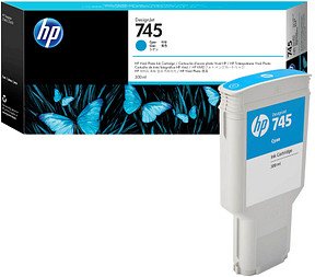 HP 745 (F9K03A) cyan Druckerpatrone