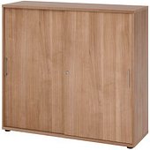 HAMMERBACHER Schiebetürenschrank Haziender, V1753S/N/N/BS nussbaum 2 Fachböden 120,0 x 40,0 x 110,0 cm