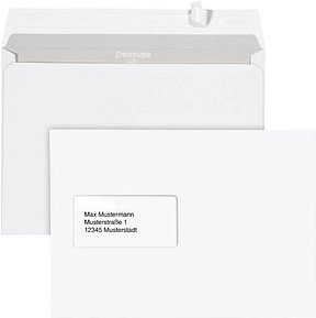 MAILmedia Briefumschläge Envirelope® DIN C5 mit Fenster recycling-weiß haftklebend 500 St.