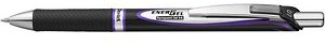 Pentel EnerGel Document BLP77 Gelschreiber schwarz/silber 0,35 mm, Schreibfarbe: lila, 1 St.