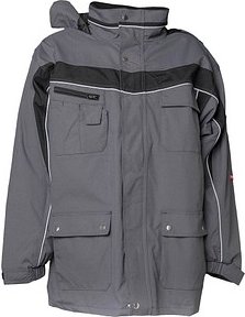 Thumbnail - PLANAM® unisex Winterjacke PLALINE schiefer, schwarz Größe 4XL