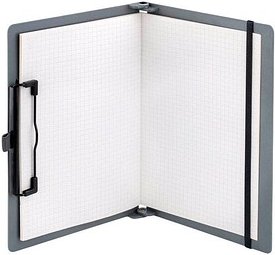 sax design Klemmbrett 2-750-01 DIN A5 auf DIN A4 grau Kunststoff, 1 St.