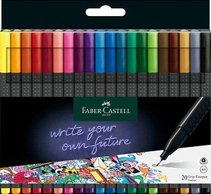 FABER-CASTELL Grip Fineliner farbsortiert 0,4 mm, 1 St.
