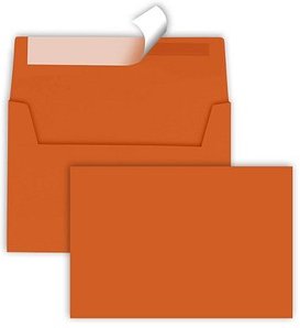 tecno Briefumschläge colors DIN C6 ohne Fenster intensivorange haftklebend 25 St.