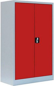 LÜLLMANN Metallschrank 530294 feuerrot, lichtgrau 80,0 x 38,3 x 120,0 cm, aufgebaut, 1 St.