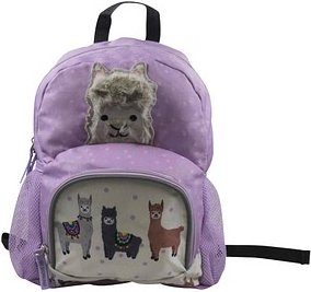 DONAU Kindergartenrucksack Lama Kunstfaser lila