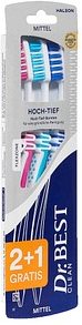 Dr.Best Zahnbürsten Hoch-Tief, 3 St.