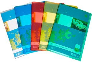 5 JOLLY Heftumschläge farbsortiert Kunststoff DIN A5