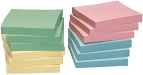 inFO Recycling Haftnotizen 5654-88BOX farbsortiert, 12 Blöcke