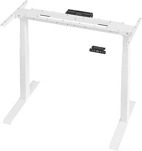 Thumbnail - Flexbase 650 elektrisch höhenverstellbares Schreibtischgestell weiß ohne Tischplatte, T-Fuß-Gestell weiß 112,8 - 172,8 x...