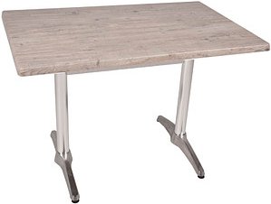 Garden Pleasure BRENTA Bistrotisch rechteckig Spanplatte hellbraun 110,0 x 70,0 x 74,0 cm, 1 St.