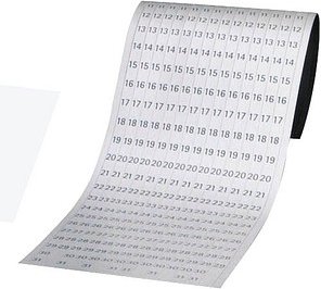 FRANKEN JK1203 Magnetbänder weiß 19,1 x 69,5 cm, 12 Streifen