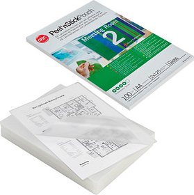 GBC Peel´nStick Laminierfolien glänzend für A4 125 micron selbstklebender Rücken, 100 St.