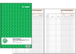 SIGEL Waren-/Rechnungs-Eingangsbuch Formularbuch WG415, 1 St.