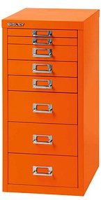 Thumbnail - BISLEY MultiDrawer™ L298 Schubladenschrank orange 8 Schubladen 27,8 x 38,0 x 59,0 cm, 1 St.