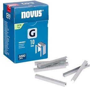 Thumbnail - novus Tackerklammern Flachdraht 11/10, 5.000 St.