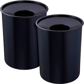 Thumbnail - ZWINGO Papierkörbe 13,0 l schwarz, 2 St.