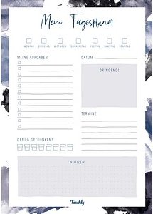 Teachly Tagesplaner-Block DIN A4 To-Do-Liste, 1 St.